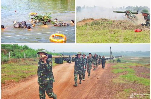 Tăng cường huấn luyện, hành quân dã ngoại, đưa bộ đội tiếp cận thực tế để rèn luyện cho bộ đội có tinh thần, bản lĩnh khi tiếp cận mục tiêu sát thực tiễn hơn. Ảnh: Trọng Kiên