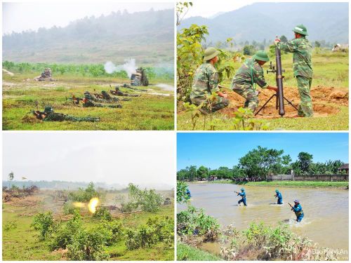 Ngoài việc hành quân xa mang vác nặng cán bộ chiến sỹ LLVT tỉnh còn phải vượt qua nhiều địa hình khác nhau. Ảnh: Trọng Kiên