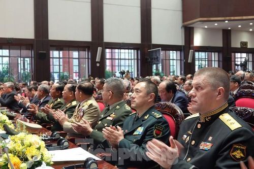 Lãnh đạo, đại diện Bộ Quốc phòng các nước tham dự lễ kỷ niệm