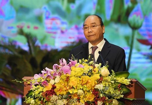 Thủ tướng Chính phủ Nguyễn Xuân Phúc phát biểu tại Lễ kỷ niệm. 