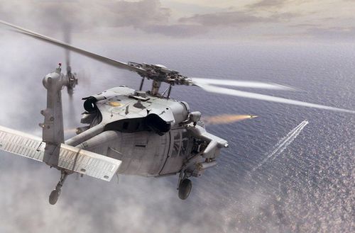  Ảnh đồ họa trực thăng của Hải quân Mỹ phóng rocket APKWS. Ảnh: Military.