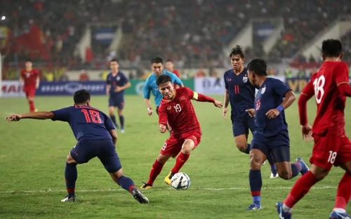  U23 Việt Nam thắng U22 Thái Lan 4 bàn không gỡ. Ảnh: VFF