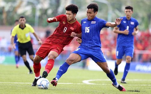  U22 Việt Nam gỡ hòa 2-2, trực tiếp loại U22 Thái Lan. Ảnh: VFF