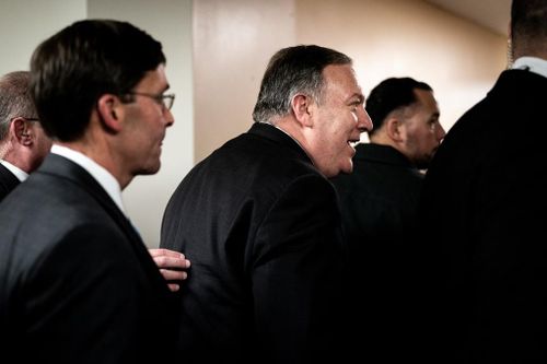 Ngoại trưởng Pompeo trở thành tiếng nói quan trọng trong chính sách Iran của ông Trump. Ảnh: NYT.