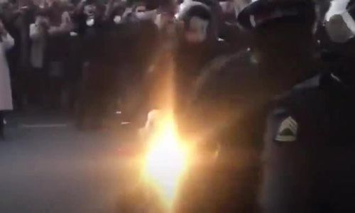  Cảnh sát Iran sau đó giải tán nhóm sinh viên biểu tình. Một số báo cáo nói rằng biểu tình lan rộng ra ngoài Tehran, và một số người biểu tình đã xé ảnh tướng Iran Qassem Soleimani, người thiệt mạng trong cuộc không kích của Mỹ ở Iraq hôm 3-1. 
