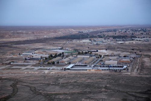  Một trong những căn cứ mà Iran nhắm đến, Căn cứ không quân Al Asad, từ lâu đã trở thành trung tâm cho các hoạt động quân sự của Mỹ ở miền Tây Iraq. Ảnh: AP. 