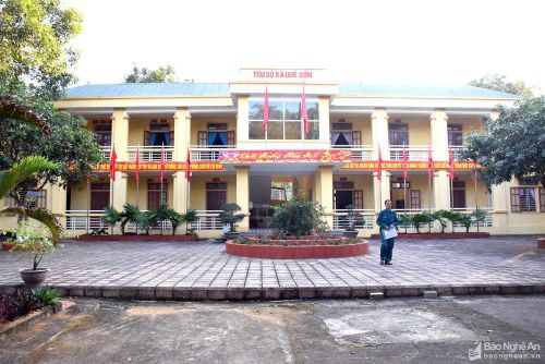 Trụ sở làm việc của xã Quế Sơn. Ảnh: Xuân Hoàng