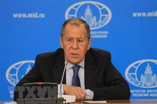 Quyền Bộ trưởng Ngoại giao Nga Sergey Lavrov. (Ảnh: Trần Hiếu/TTXVN)