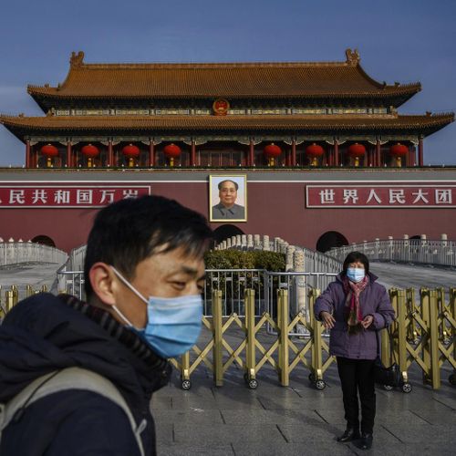 Tử Cấm Thành bị đóng cửa vì virus corona. Ảnh: NYT.