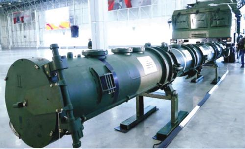 Tổ hợp tên lửa 9M729 của Nga. Ảnh: Reuters