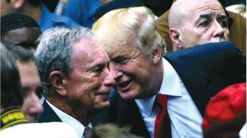Đương kim Tổng thống Mỹ Donald Trump (phải) và tỷ phú Michael Bloomberg là đối thủ trong cuộc đua vào Nhà Trắng năm 2020. Ảnh: AFP