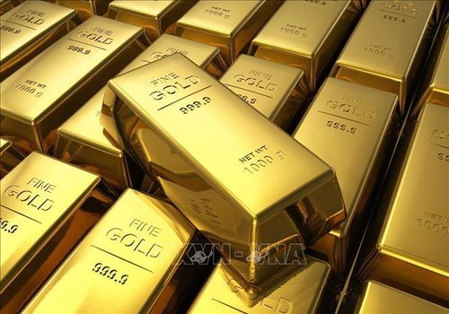 Giá vàng tăng phiên thứ hai liên tiếp. Ảnh: TTXVN