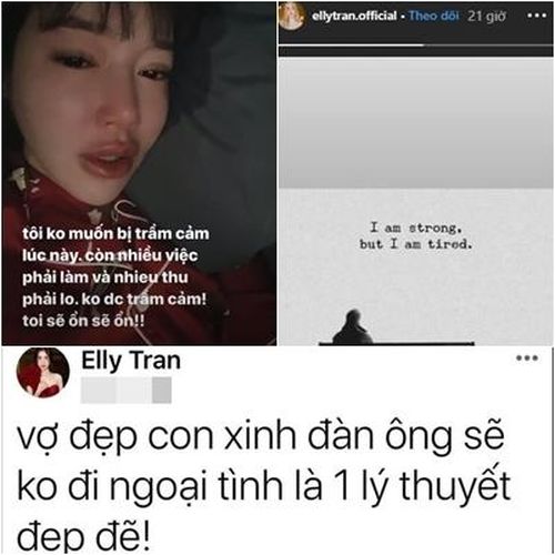 Trạng thái buồn bã u ám trước đó của bà mẹ hai con.
