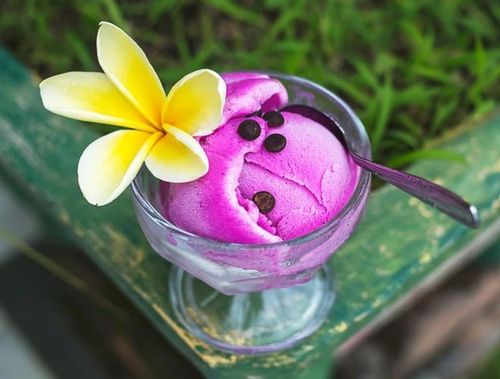  Cũng giống như các loại sorbet khác, món sorbet thanh long có điểm mạnh là giữ được hoàn toàn mùi vị cũng như các chất dinh dưỡng có trong trái cây tươi. Bên cạnh đó, vị mát lạnh của sorbet thanh long còn giúp chúng ta giải khát một cách hiệu quả 