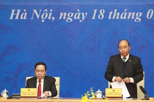 Hội nghị do Thủ tướng Nguyễn Xuân Phúc và Chủ tịch Ủy ban Trung ương MTTQ Việt Nam Trần Thanh Mẫn chủ trì.