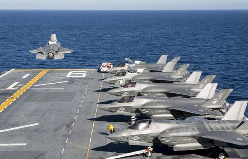  Tiêm kích F-35B là khí tài trụ cột của tàu lớp America.