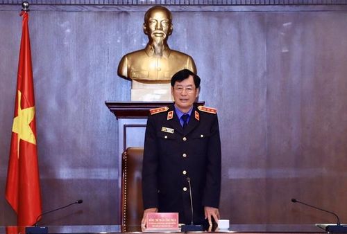  Đồng chí Trần Công Phàn, Phó Viện trưởng VKSND tối cao phát biểu tại lễ ký.