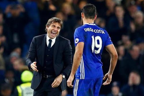 Conte và Diego Costa từng có mối quan hệ tốt trước khi 2 người không thèm nhìn mặt nhau