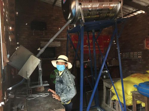 Máy ATM gạo gọn gàng đơn giản.