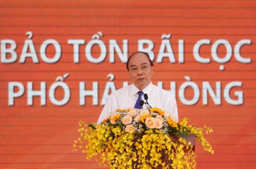 Thủ tướng phát biểu tại buổi lễ. Ảnh VGP/Quang Hiếu