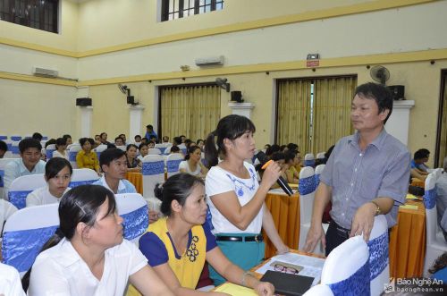Tập huấn cải cách hành chính cho cán bộ, công chức cấp xã. Ảnh: Thanh Lê