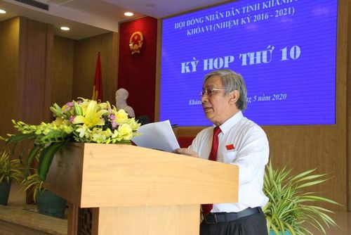 Ông Lê Xuân Thân phát biểu khai mạc kỳ họp