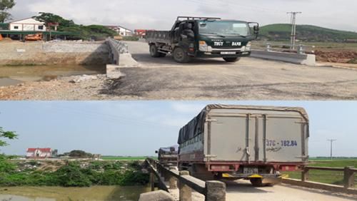  Cầu Chợ An trước đây có nguy cơ gãy sập nay đã được đầu tư thay mới.