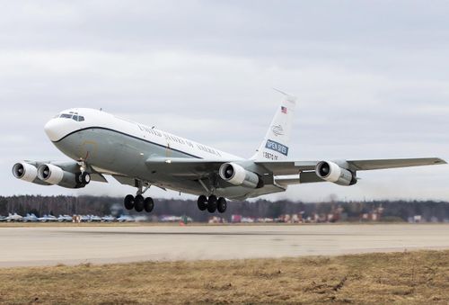 Mỹ dùng máy bay OC-135B Open Skies để thực hiện các chuyến bay giám sát trong khuôn khổ Hiệp ước Bầu trời mở. Ảnh: US Air Force.