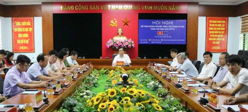 Hội nghị trực tuyến “Hỗ trợ doanh nghiệp SMEs tận dụng cơ hội thực thi hiệu quả Hiệp định thương mại tự do (EVFTA)” tại điểm cầu tỉnh Phú Thọ.