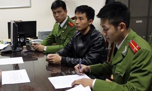 Triệu Quân Sự khi bị bắt vào ngày 15-12-2015