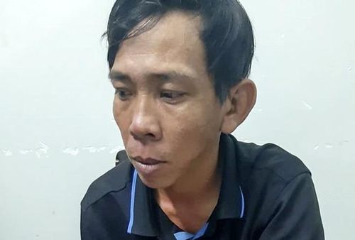 Ông Trung báo tin giả về việc gặp Triệu Quân Sự. Ảnh: Công an cung cấp.