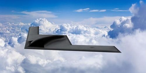Mô hình máy bay ném bom chiến lược tàng hình hạng nặng B-21 Raider. Nguồn: Northrop Grumman.
