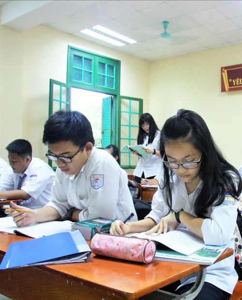 Tiết học tiếng Anh của HS Trường THPT Chu Văn An (Hà Nội). Ảnh: Thiên Thanh