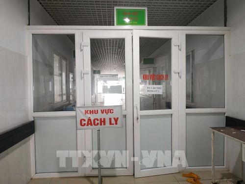 Khu vực cách ly điều trị bệnh nhân bạch hầu tại Bệnh viện đa khoa vùng Tây Nguyên. Ảnh: Tuấn Anh - TTXVN 