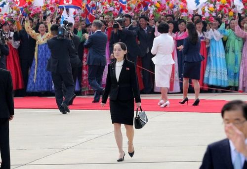 Bà Kim Yo Jong, em gái nhà lãnh đạo Triều Tiên, bị một luật sư bảo thủ tại Hàn Quốc khởi kiện. Ảnh: Pyeongyang Press Corps.