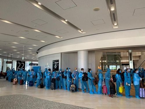 Công dân Việt Nam hồi hương về đến sân bay Đà Nẵng. Ảnh minh họa: Thế giới và Việt Nam.