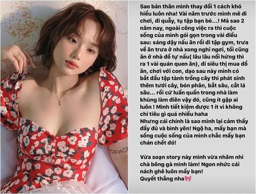 Đã 1-2 năm nay, cô thay đổi bất ngờ, chăm chỉ nấu ăn tại nhà.