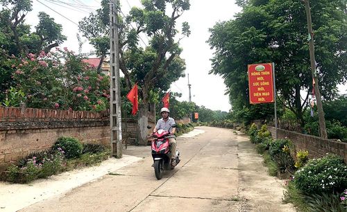 Những tuyến đường của khu 9 được chỉnh trang sạch đẹp từ sự chung tay, góp sức của người dân.