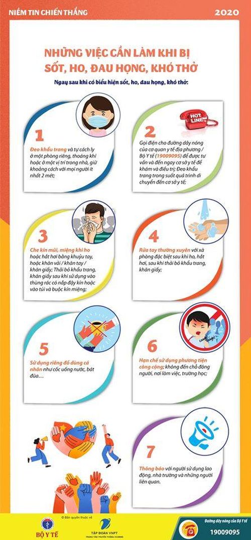 7 việc cần làm khi bị ho, sốt theo khuyến cáo của Bộ Y tế