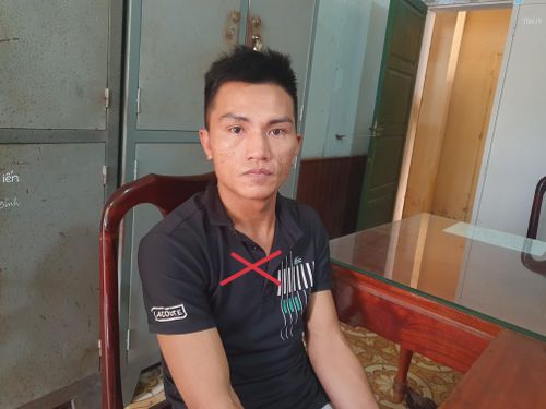 Đối tượng Nguyễn Hữu Khánh (X) - Ảnh: T.H