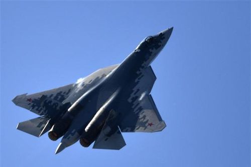 Chiến đấu cơ tàng hình thế hệ thứ 5 Su-57 của Nga. (Ảnh: RIA)