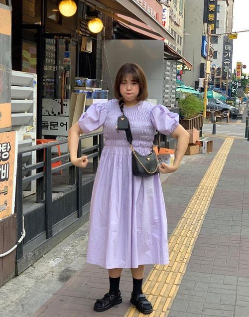 Soo Bin hiện có ngoại hình thon gọn, tự tin diện váy áo khoe dáng. Ảnh: @soobin1119.