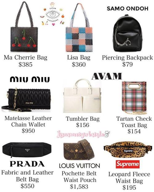 Thiết kế có giá thấp nhất Lisa sở hữu là balo của SAMO ONDOH, có giá 79 USD. Tuy nhiên, dân mạng cho rằng đây vẫn là số tiền không nhỏ để một người bình thường mua nó. Ảnh: Koreaboo.