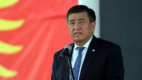 Tổng thống Kyrgyzstan Sooronbay Jeenbekov. Ảnh: Reuters.
