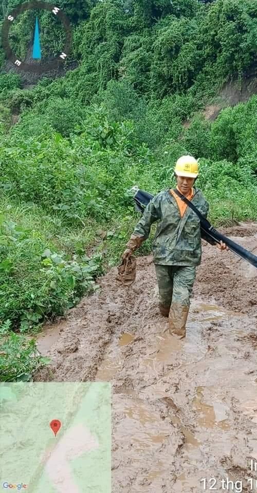 Vượt mọi khó khăn, kịp thời cấp điện lại cho khách hàng