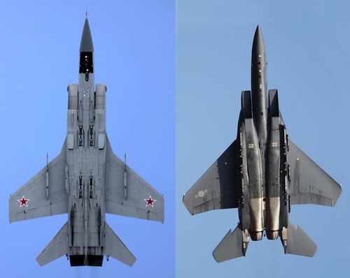 Ấn phẩm Mỹ nhắc lại rằng tiêm kích đánh chặn hạng nặng MiG-25 Foxbat của Liên Xô và tiêm kích chiếm ưu thế trên không F-15 Eagle của Mỹ là những phi cơ hàng đầu và sẵn sàng chiến đấu nhất trong thời kỳ Chiến tranh Lạnh.