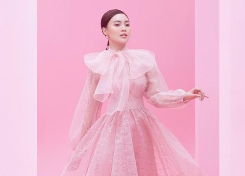 Trong khi đó, các mẫu váy xòe điệu đà khiến cô như hóa thân thành một nàng công chúa bước ra từ truyện cổ tích ẢNH: MILOR TRẦN
