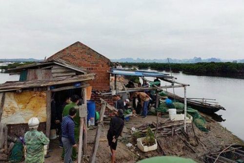 Căn chòi nơi xảy ra vụ việc