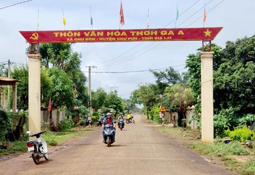 Một góc xã Chư Don (huyện Chư Pưh). Ảnh: Lê Nam
