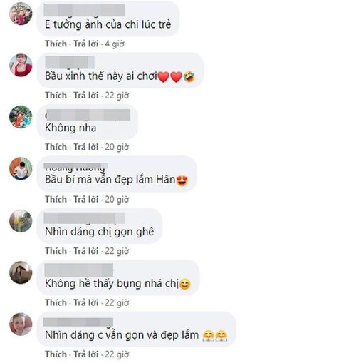 Fan khen Kỳ Hân dáng đẹp dù sắp lâm bồn.